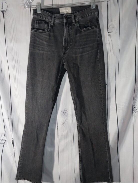 Everlane Denim - Everlane The Cheeky Bootcut High-Rise Raw Hem Casual Retro Boho Preppy Jeans